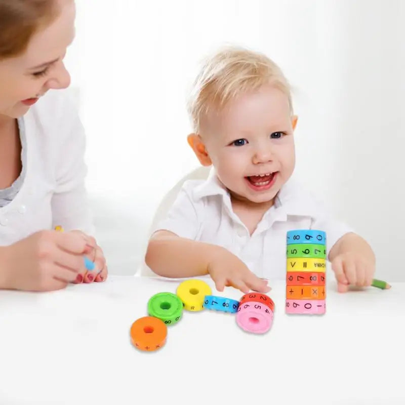 Jogo de quebra-cabeça pré-escolar Montessori Números e símbolos Habilidades matemáticas