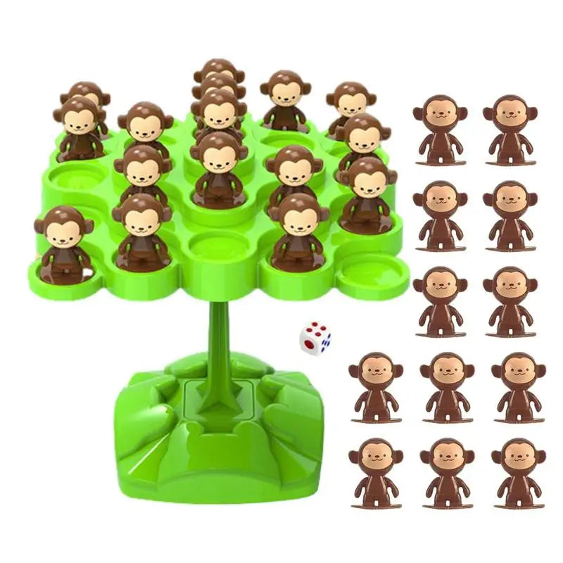 Brinquedo de macaco de equilíbrio, jogo de tabuleiro de árvore de equilíbrio de macaco, brinquedos matemáticos interativos Montessori